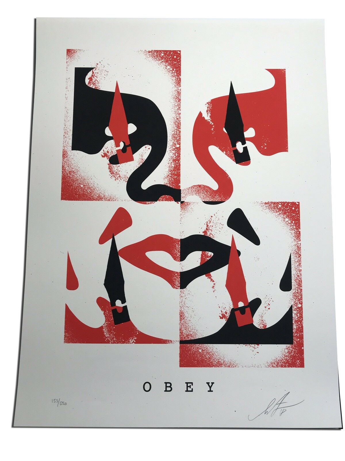 obey stencil print out